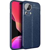 Microsonic Xiaomi Mi 13 Lite Deri Dokulu Silikon Lacivert Kılıf