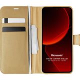 Microsonic Xiaomi Mi 13T Pro Delux Leather Wallet Gold Kılıf