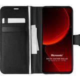 Microsonic Xiaomi Mi 13T Pro Delux Leather Wallet Siyah Kılıf