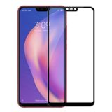 Microsonic Xiaomi Mi 8 Lite Tam Kaplayan Temperli Cam Ekran koruyucu Siyah [Mi 8 Lite ile Uyumlu Ekran Koruyucu]