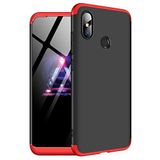 Microsonic Xiaomi Mi 8 SE için Kılıf Double Dip 360 Protective Siyah Kırmızı [Mi 8 SE ile Uyumlu Kılıf - Kırmızı]