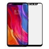 Microsonic Xiaomi Mi 8 Tam Kaplayan Temperli Cam Ekran koruyucu Kırılmaz Film Siyah [Mi 8 ile Uyumlu Ekran Koruyucu]