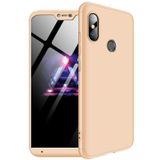 Microsonic Xiaomi Mi A2 Lite Double Dip 360 Protective Gold Kılıf