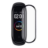 Microsonic Xiaomi Mi Band 4 Tam Kaplayan Temperli Cam Full Ekran Koruyucu Siyah [Mi Band 4 ile Uyumlu Ekran Koruyucu]