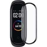 Microsonic Xiaomi Mi Band 5 Tam Kaplayan Temperli Cam Full Ekran Koruyucu Siyah