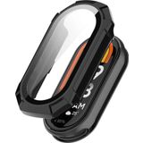 Microsonic Xiaomi Mi Band 8 Darbeye Dayanıklı Matte Premium Slim Watch Band Siyah Kılıf