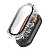 Microsonic Xiaomi Mi Band 8 için Kılıf Darbeye Dayanıklı Clear Premium Slim WatchBand Şeffaf [Mi Band 8 ile Uyumlu Kılıf - Şeffaf]