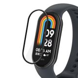 Microsonic Xiaomi Mi Band 8 Tam Kaplayan Nano Cam Ekran Koruyucu Siyah [Mi Band 8 ile Uyumlu Ekran Koruyucu]