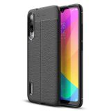 Microsonic Xiaomi Mi Mix 3 Deri Dokulu Silikon Siyah Kılıf