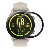 Microsonic Xiaomi Mi Watch Tam Kaplayan Temperli Cam Full Ekran Koruyucu Siyah [Mi Watch ile Uyumlu Ekran Koruyucu]