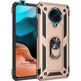Microsonic Xiaomi Poco F2 Pro Military Ring Holder Gold Kılıf