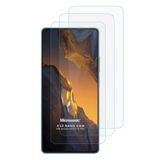 Microsonic Xiaomi Poco F5 Pro Screen Protector Nano Glass Cam Ekran Koruyucu (3`lü Paket) [Poco F5 Pro ile Uyumlu Ekran Koruyucu - Şeffaf]