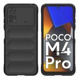 Microsonic Xiaomi Poco M4 Pro 4G için Kılıf Oslo Prime Siyah [Poco M4 Pro 4G ile Uyumlu Kılıf - Siyah]