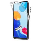 Microsonic Xiaomi Poco M4 Pro için Kılıf 6 Tarafı Tam Full Koruma 360 Clear Soft Şeffaf [Poco M4 Pro ile Uyumlu Kılıf - Şeffaf]