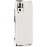 Microsonic Xiaomi Poco M5s Olive Plated Beyaz Kılıf
