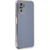 Microsonic Xiaomi Poco M5S Olive Plated Lavanta Grisi Kılıf