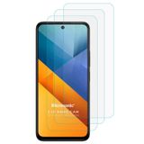 Microsonic Xiaomi Poco M6 Pro 5G Screen Protector Nano Glass Cam Ekran Koruyucu (3`lü Paket) [Poco M6 Pro 5G ile Uyumlu Ekran Koruyucu - Şeffaf]