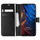 Microsonic Xiaomi Poco X3 GT için Kılıf Delux Leather Wallet Siyah [Poco X3 GT ile Uyumlu Kılıf - Siyah]