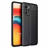 Microsonic Xiaomi Poco X3 GT için Kılıf Deri Dokulu Silikon Siyah [Poco X3 GT ile Uyumlu Kılıf - Siyah]