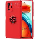 Microsonic Xiaomi Poco X3 GT Kickstand Ring Holder Kırmızı Cep Telefonu Kılıfı