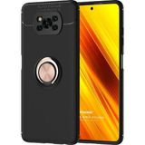 Microsonic Xiaomi Poco X3 NFC Kickstand Ring Holder Siyah Kılıf