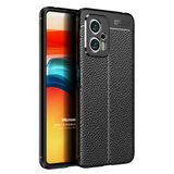 Microsonic Xiaomi Poco X4 GT Deri Dokulu Silikon Siyah Cep Telefonu Kılıfı