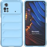 Microsonic Xiaomi Poco X4 Pro 5G Oslo Prime Mavi Cep Telefonu Kılıfı