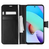 Microsonic Xiaomi Redmi 10 2022 için Kılıf Delux Leather Wallet Siyah [Redmi 10 2022 ile Uyumlu Kılıf - Siyah]