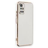 Microsonic Xiaomi Redmi 10 2022 Olive Plated Beyaz Kılıf