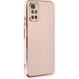 Microsonic Xiaomi Redmi 10 2022 Olive Plated Pembe Kılıf