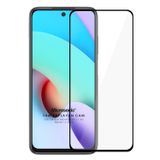 Microsonic Xiaomi Redmi 10 Tam Kaplayan Temperli Siyah Cam Ekran Koruyucu