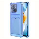 Microsonic Xiaomi Redmi 10C için Card Slot Shock Kılıf Mavi [Redmi 10C ile Uyumlu Kılıf - Mavi]