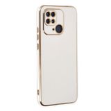 Microsonic Xiaomi Redmi 10C için Kılıf Olive Plated Beyaz [Redmi 10C ile Uyumlu Kılıf - Beyaz]