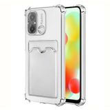 Microsonic Xiaomi Redmi 12C Card Slot Shock için Kılıf Şeffaf [Redmi 12C ile Uyumlu Kılıf - Şeffaf]
