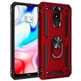 Microsonic Xiaomi Redmi 8A Military Ring Holder Kırmızı Kılıf
