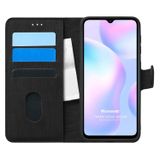 Microsonic Xiaomi Redmi 9A Fabric Book Wallet Siyah Kılıf
