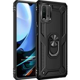Microsonic Xiaomi Redmi 9T Military Ring Holder Siyah Kılıf