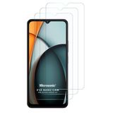 Microsonic Xiaomi Redmi A3 Screen Protector Nano Glass Cam Ekran Koruyucu (3`lü Paket) [Redmi A3 ile Uyumlu Ekran Koruyucu - Şeffaf]