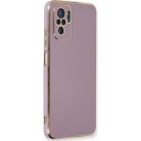 Microsonic Xiaomi Redmi Note 10 Olive Plated Lila Kılıf