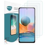 Microsonic Xiaomi Redmi Note 10 Pro Max Screen Protector Nano Glass Cam Ekran Koruyucu (3`lü Paket) [Redmi Note 10 Pro Max ile Uyumlu Ekran Koruyucu]