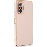 Microsonic Xiaomi Redmi Note 10 Pro Olive Plated Pembe Kılıf