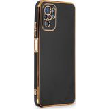 Microsonic Xiaomi Redmi Note 10S Olive Plated Siyah Cep Telefonu Kılıfı