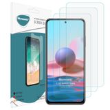 Microsonic Xiaomi Redmi Note 10S Screen Protector Nano Glass Cam Ekran Koruyucu (3'lü Paket) [Redmi Note 10S ile Uyumlu Ekran Koruyucu - Şeffaf]