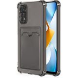 Microsonic Xiaomi Redmi Note 11 Card Slot Shock Füme Cep Telefonu Kılıfı
