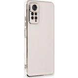 Microsonic Xiaomi Redmi Note 11 Pro 5G Olive Plated Beyaz Cep Telefonu Kılıfı