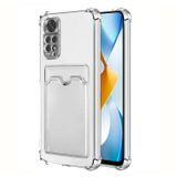 Microsonic Xiaomi Redmi Note 11S Card Slot Shock Şeffaf Cep Telefonu Kılıfı