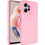 Microsonic Xiaomi Redmi Note 12 4G Groovy Soft Pembe Cep Telefonu Kılıfı