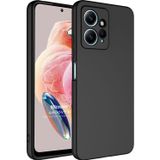 Microsonic Xiaomi Redmi Note 12 4G Groovy Soft Siyah Cep Telefonu Kılıfı