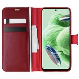 Microsonic Xiaomi Redmi Note 12 Delux Leather Wallet Kırmızı Cep Telefonu Kılıfı