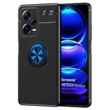 Microsonic Xiaomi Redmi Note 12 Kickstand Ring Holder Siyah Mavi Cep Telefonu Kılıfı